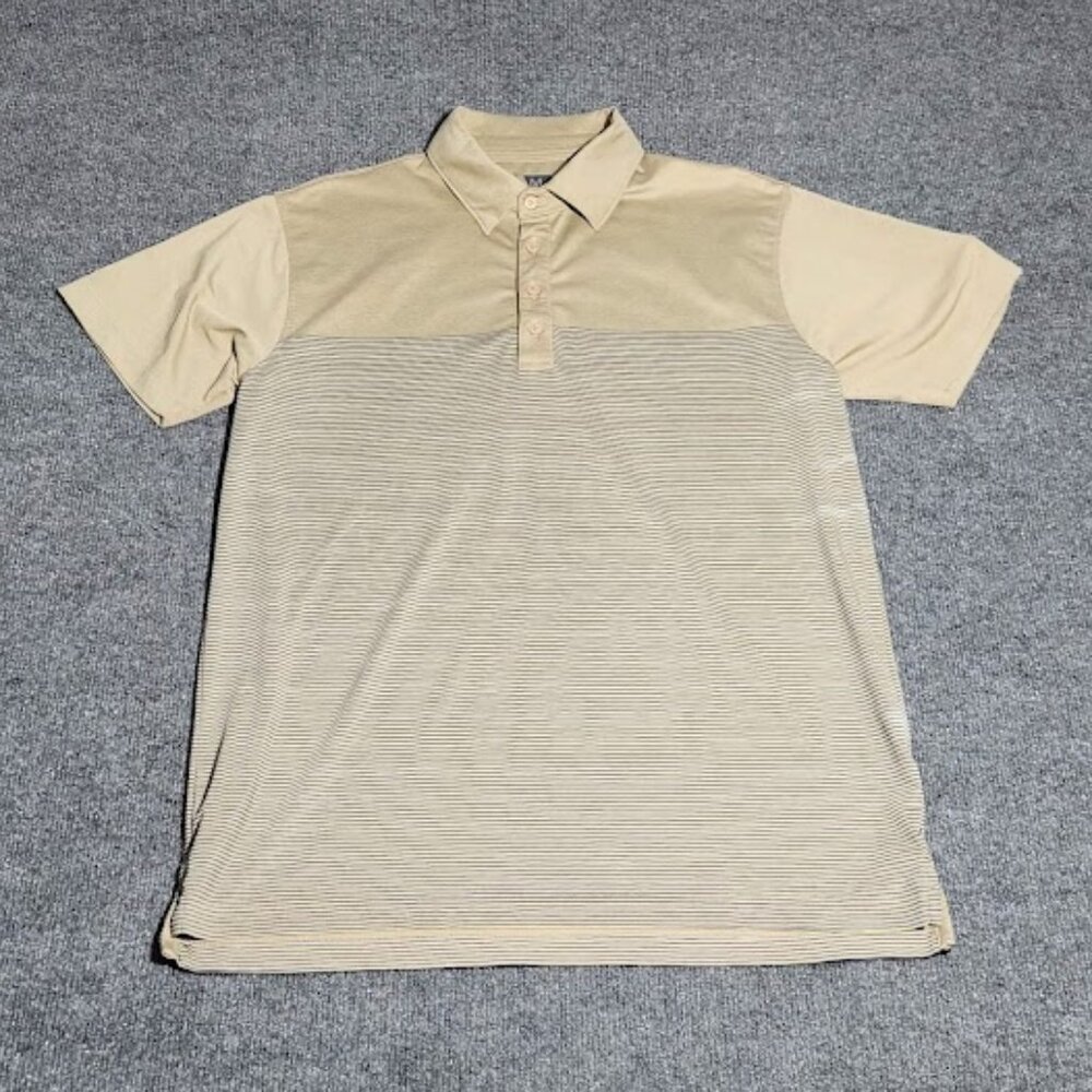 Matte Grey Men's Short Sleeve Polo Shirt in size Medium